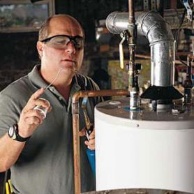Federal Way water heater repair specialist installs new intake valve
